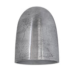 Metallic dome-shaped object on a white background