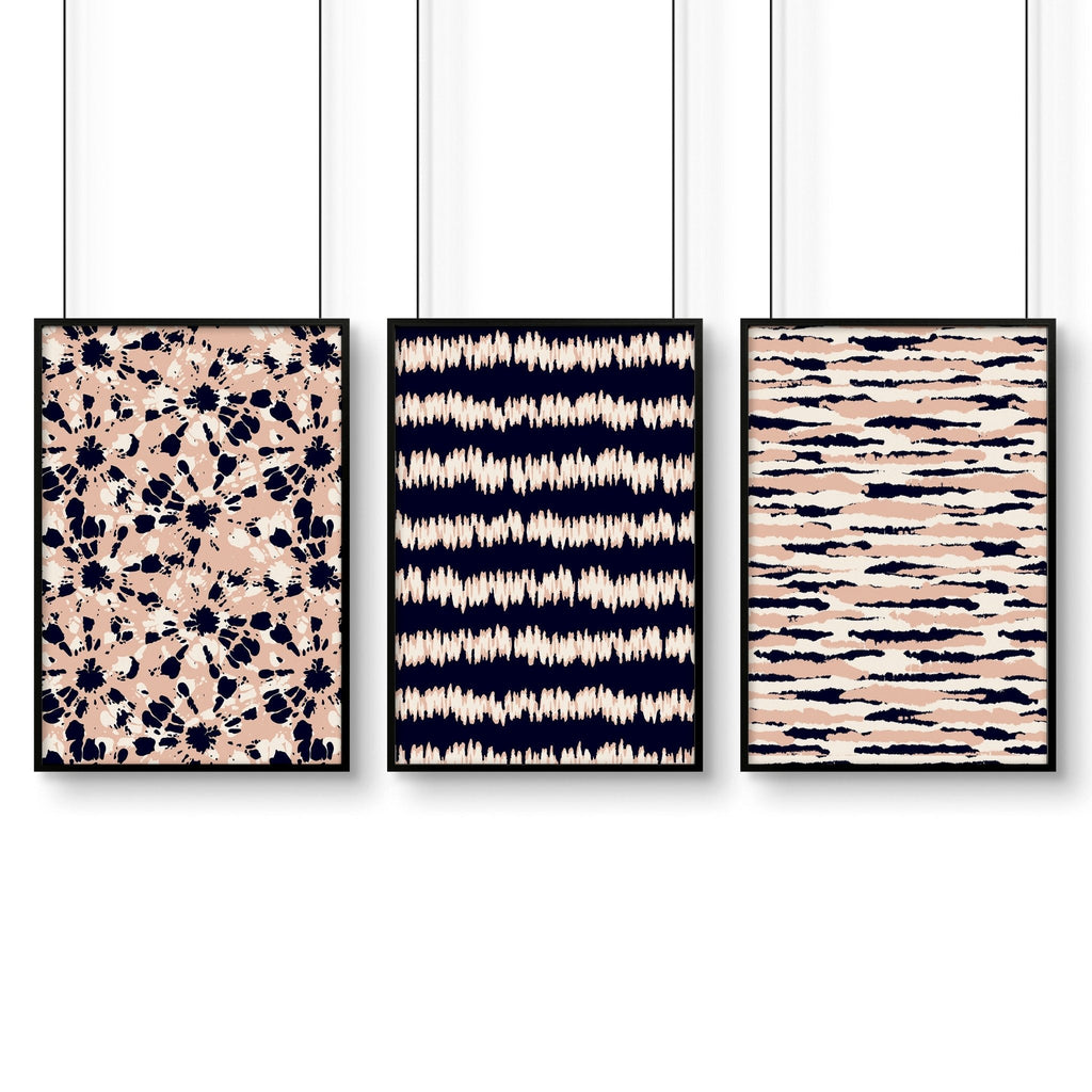 Coastal decor ideas | Set of 3 framed wall art prints