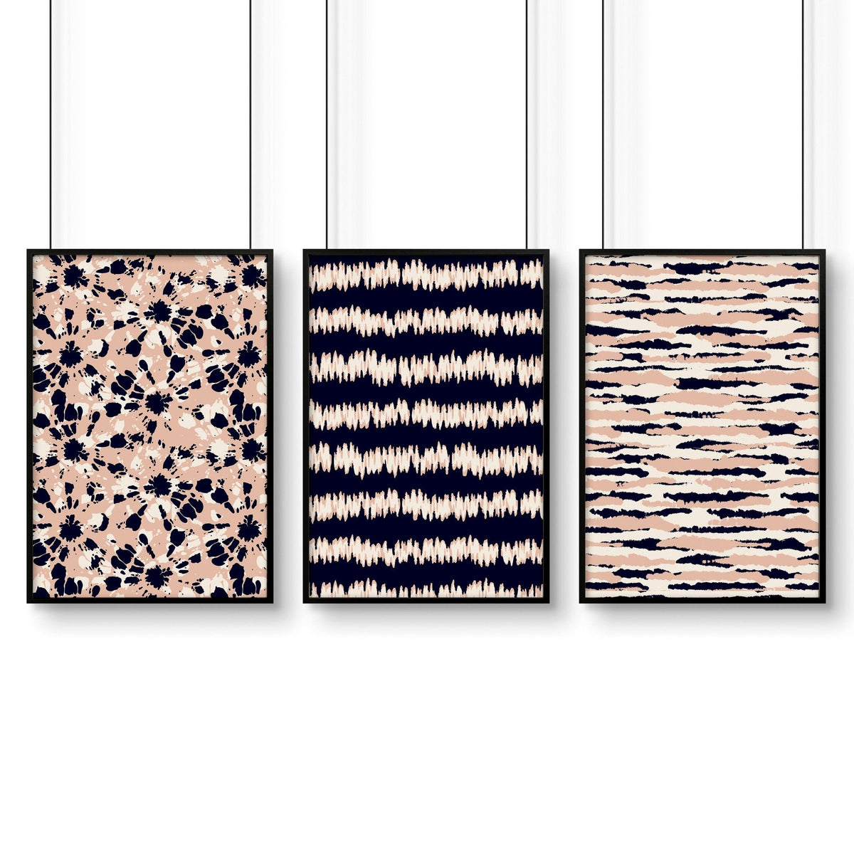 Coastal decor ideas | Set of 3 framed wall art prints