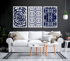 Beach hut decor | Set of 3 wall art prints
