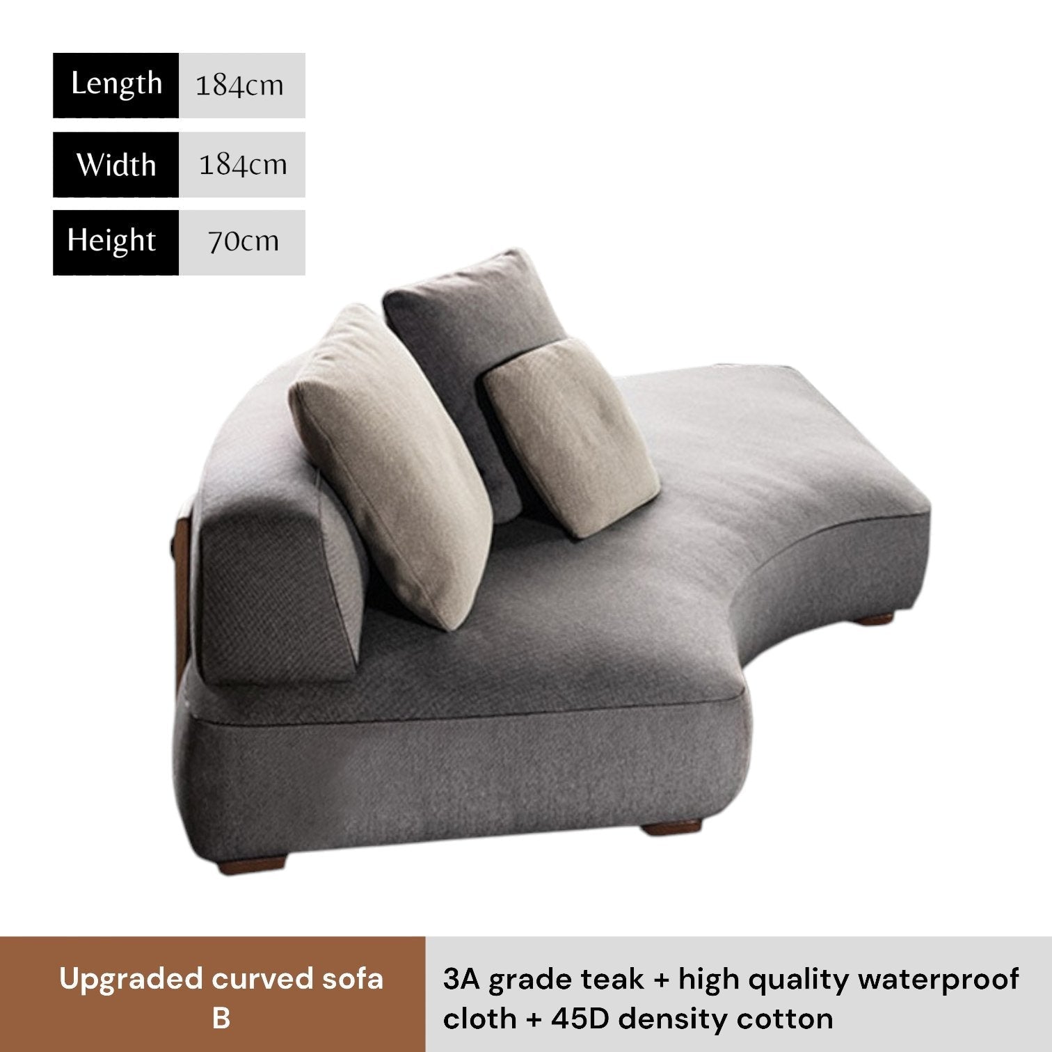 INFINITE Outdoor Sofa, Waterproof Fabric - MOOAZAA 