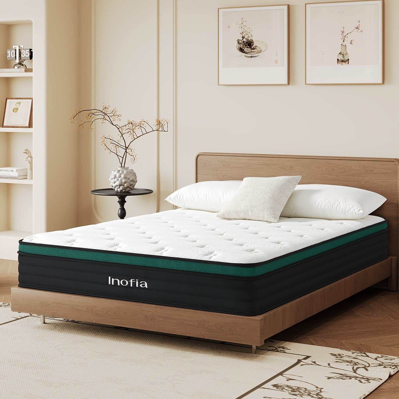Inofia 26.9cm Hybrid Pocket Spring Mattress – Medium Firm - MOOAZAA