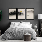 Japandi Art | set of 3 Bedroom wall art