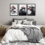 Japandi Decor | Set of 3 Asian Inspired Wall art Prints