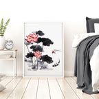 Japandi Decor | Set of 3 Asian Inspired Wall art Prints
