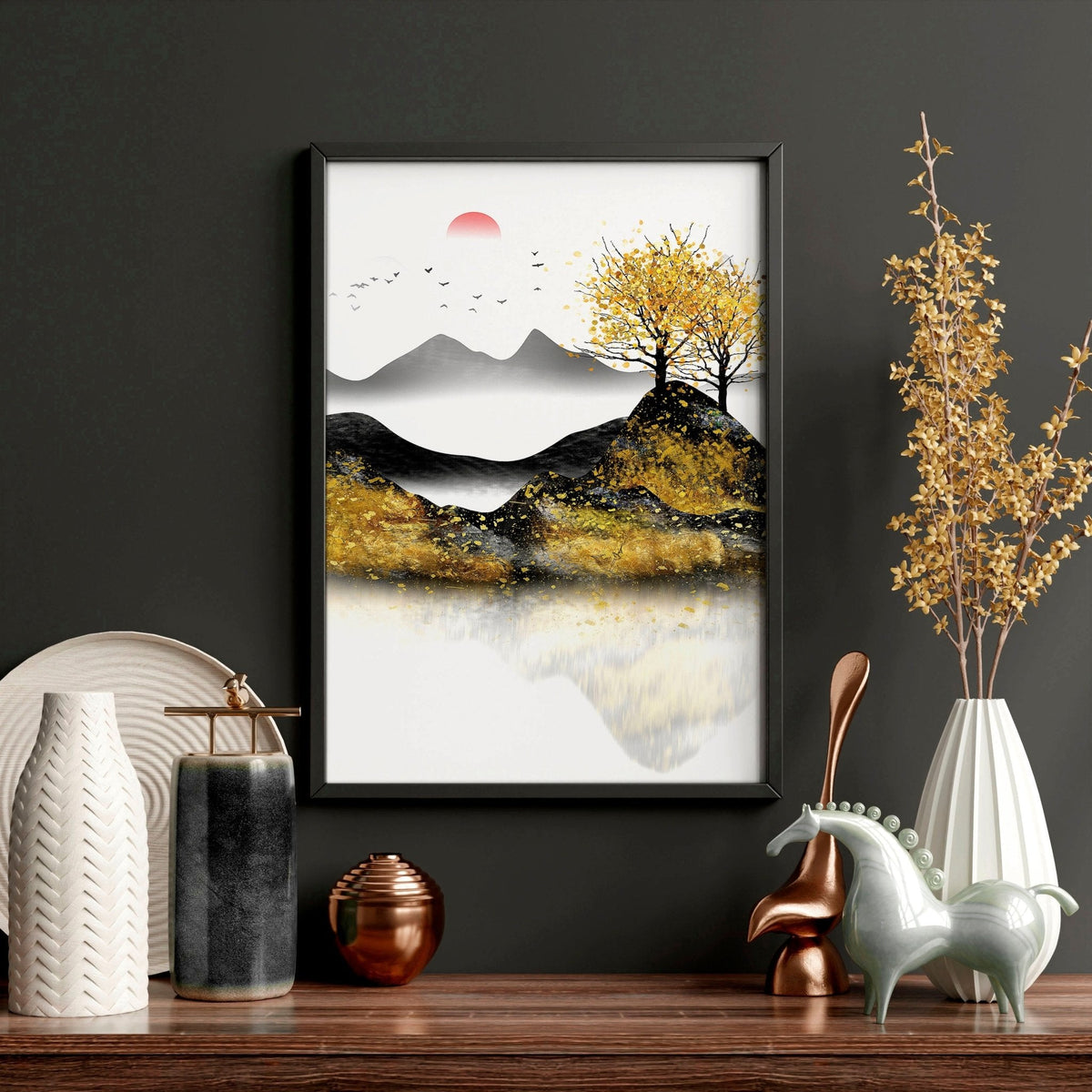 Japandi Wall Art Set of 3 | Framed Prints