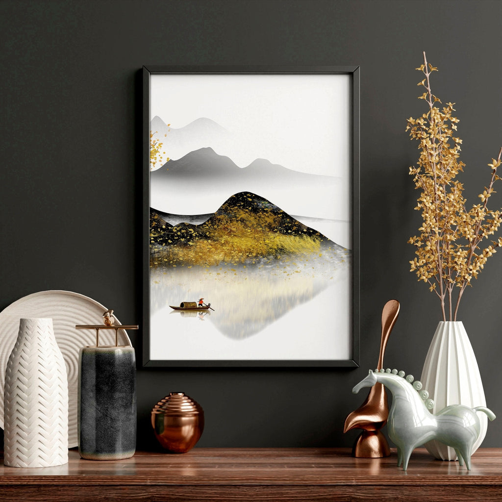 Japandi Wall Art Set of 3 | Framed Prints