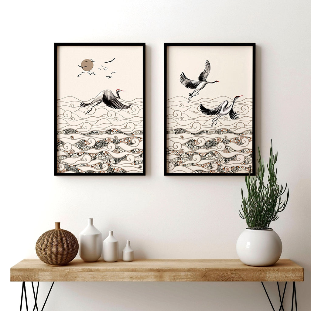 Japanese Art Frames – Set of 2 Prints