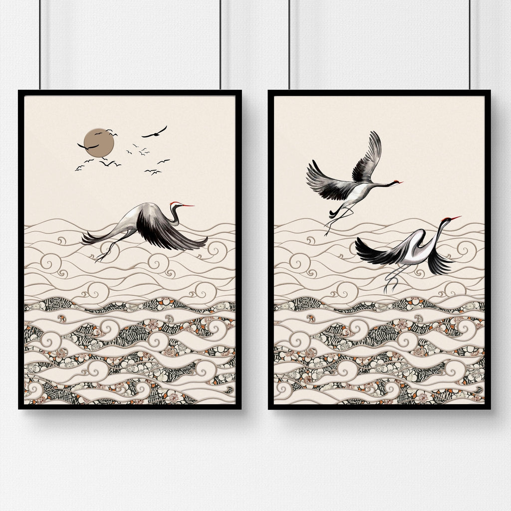 Japanese Art Frames – Set of 2 Prints