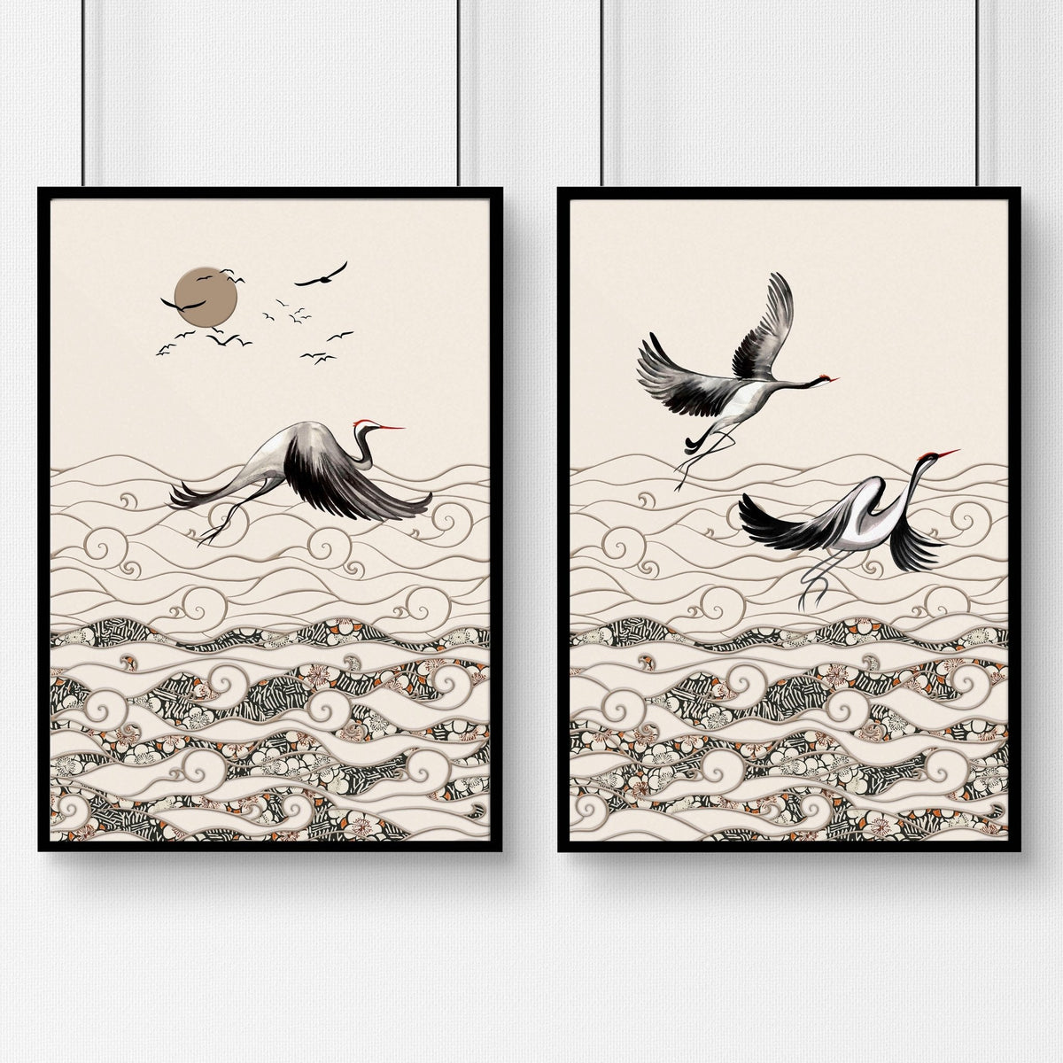 Japanese Art Frames – Set of 2 Prints