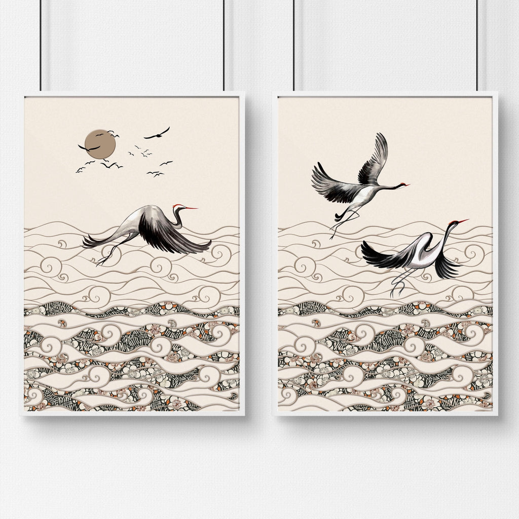 Japanese Art Frames – Set of 2 Prints