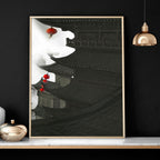Dragon wall art | set of 3 prints for home office decor