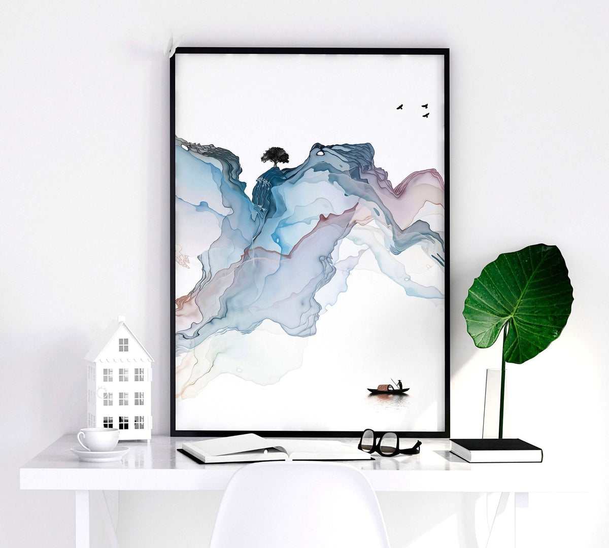 Bedroom Wall Art | Japanese Set of 3 Framed Prints