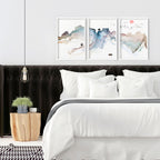 Bedroom Wall Art | Japanese Set of 3 Framed Prints