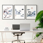 Cherry Blossom Prints – Set of 3 Japanese Wall Art