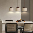 Wabi-Sabi Natural Stone Pendant Light – Japanese Modern Designer Hanging Lamp