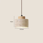 Wabi-Sabi Natural Stone Pendant Light – Japanese Modern Designer Hanging Lamp