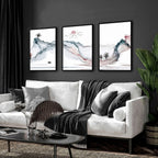 Sunset Wall Art Set of 3 | Japanese Landscape Prints