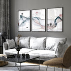Sunset Wall Art Set of 3 | Japanese Landscape Prints