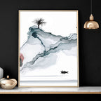 Sunset Wall Art Set of 3 | Japanese Landscape Prints