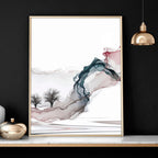 Sunset Wall Art Set of 3 | Japanese Landscape Prints