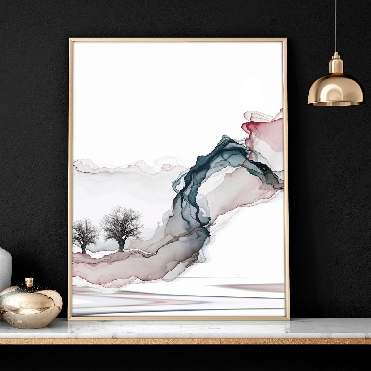 Sunset Wall Art Set of 3 | Japanese Landscape Prints