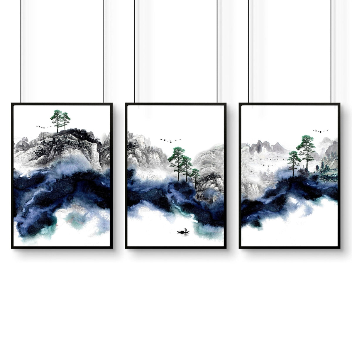 Set of 3 Japanese Prints | Japanese Wall Art
