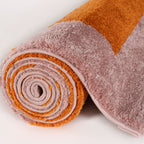 Joli Geometric Orange & Pink Rug - MOOAZAA