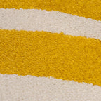 Joli Striped Yellow & White Rug - MOOAZAA
