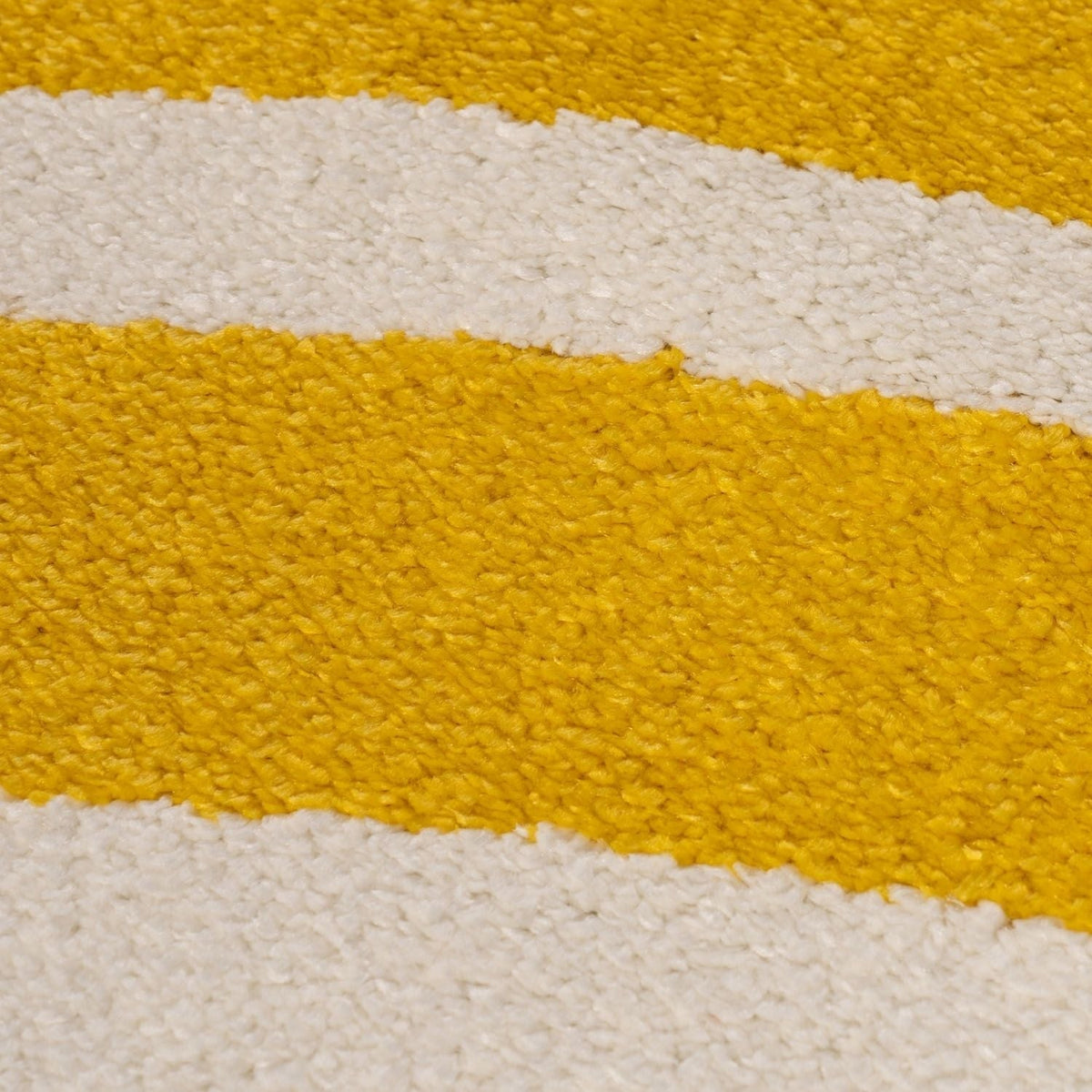 Joli Striped Yellow & White Rug - MOOAZAA