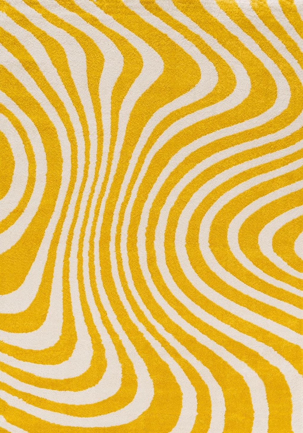 Joli Striped Yellow & White Rug - MOOAZAA