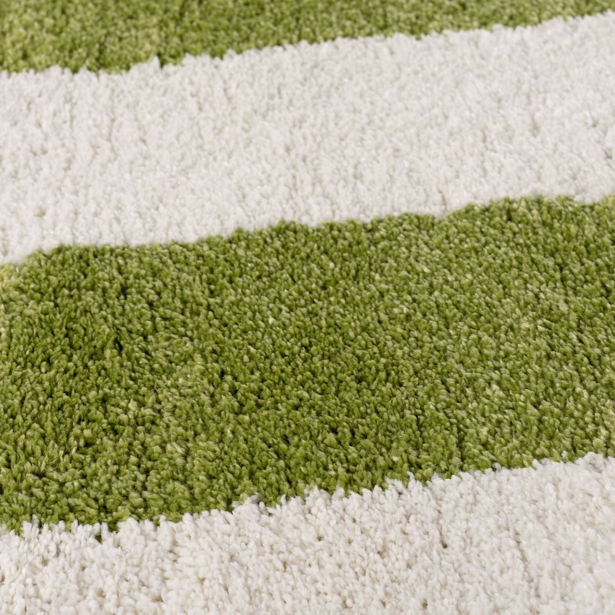 Joli Geometric Green & White Rug