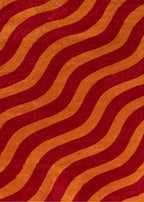 Joli Wave Red & Orange Rug