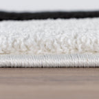 Joli Striped Black & White Rug