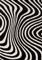 Joli Striped Black & White Rug