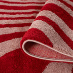 Joli Striped Red & Pink Rug