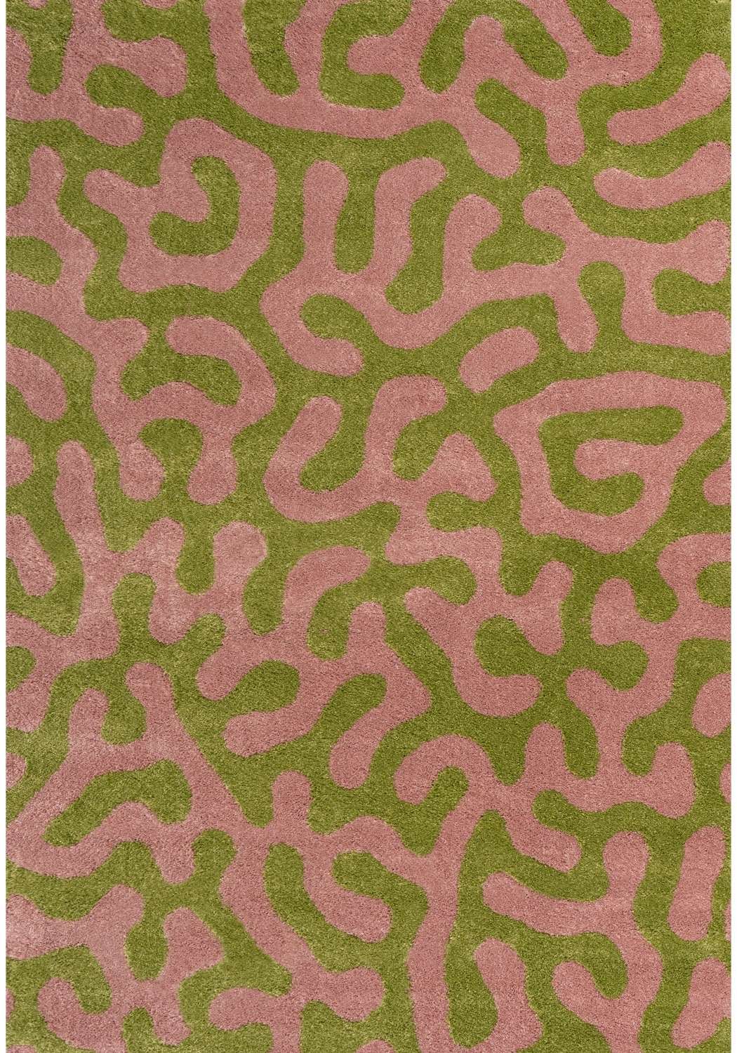 Joli Doodle Green & Pink Rug