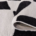 Joli Checkered Black & White Rug