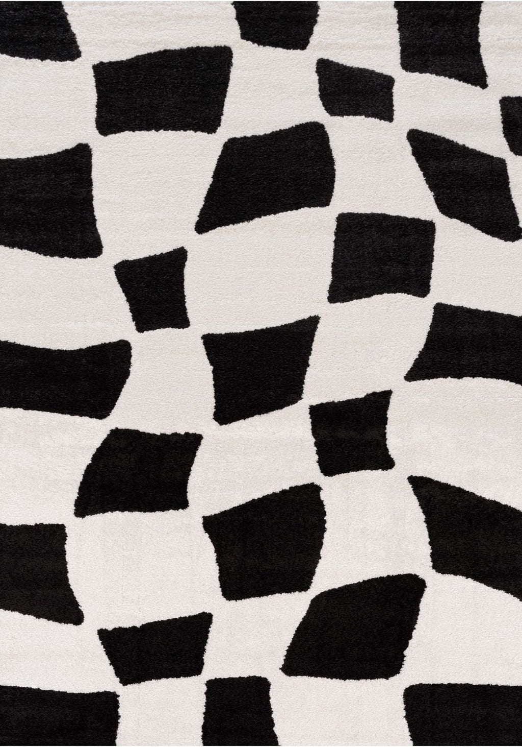 Joli Checkered Black & White Rug