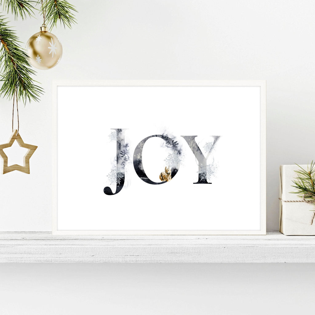 Xmas decor for door wall art print