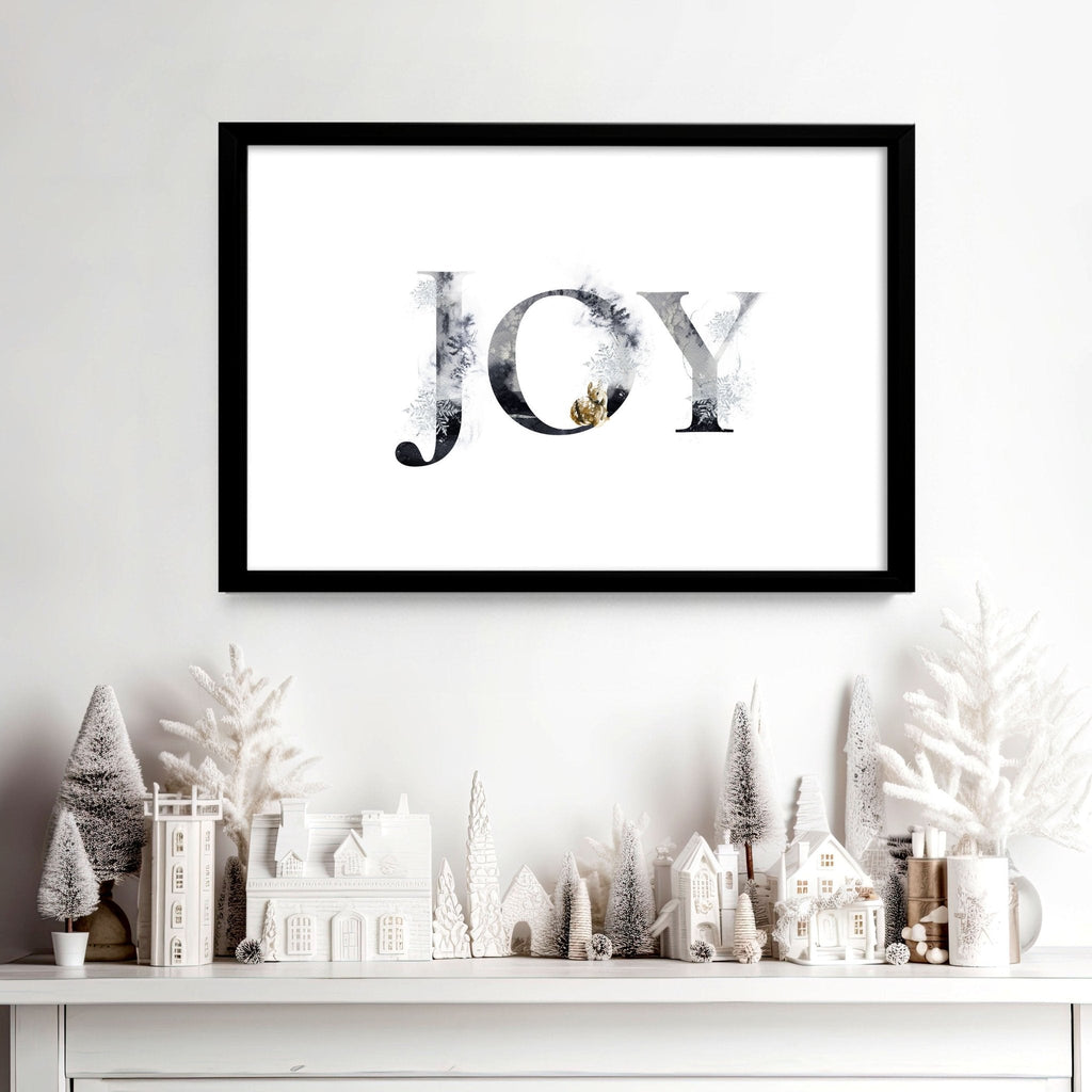 Xmas decor for door wall art print