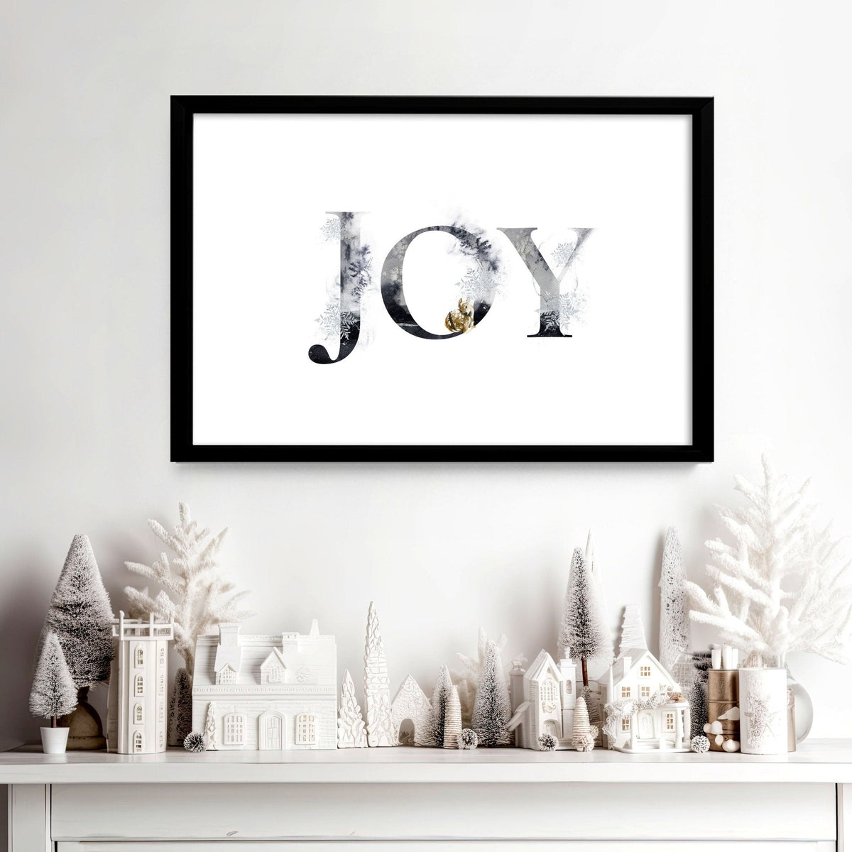 Xmas decor for door wall art print