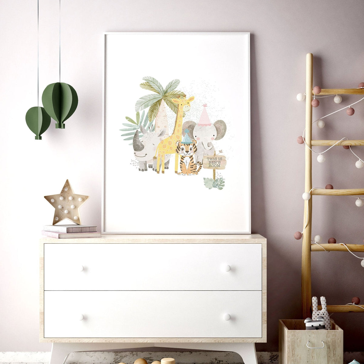Kids Prints for Bedroom | Jungle Nursery Set of 3