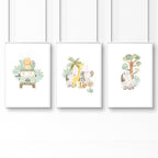 Kids Prints for Bedroom | Jungle Nursery Set of 3