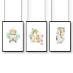 Kids Prints for Bedroom | Jungle Nursery Set of 3