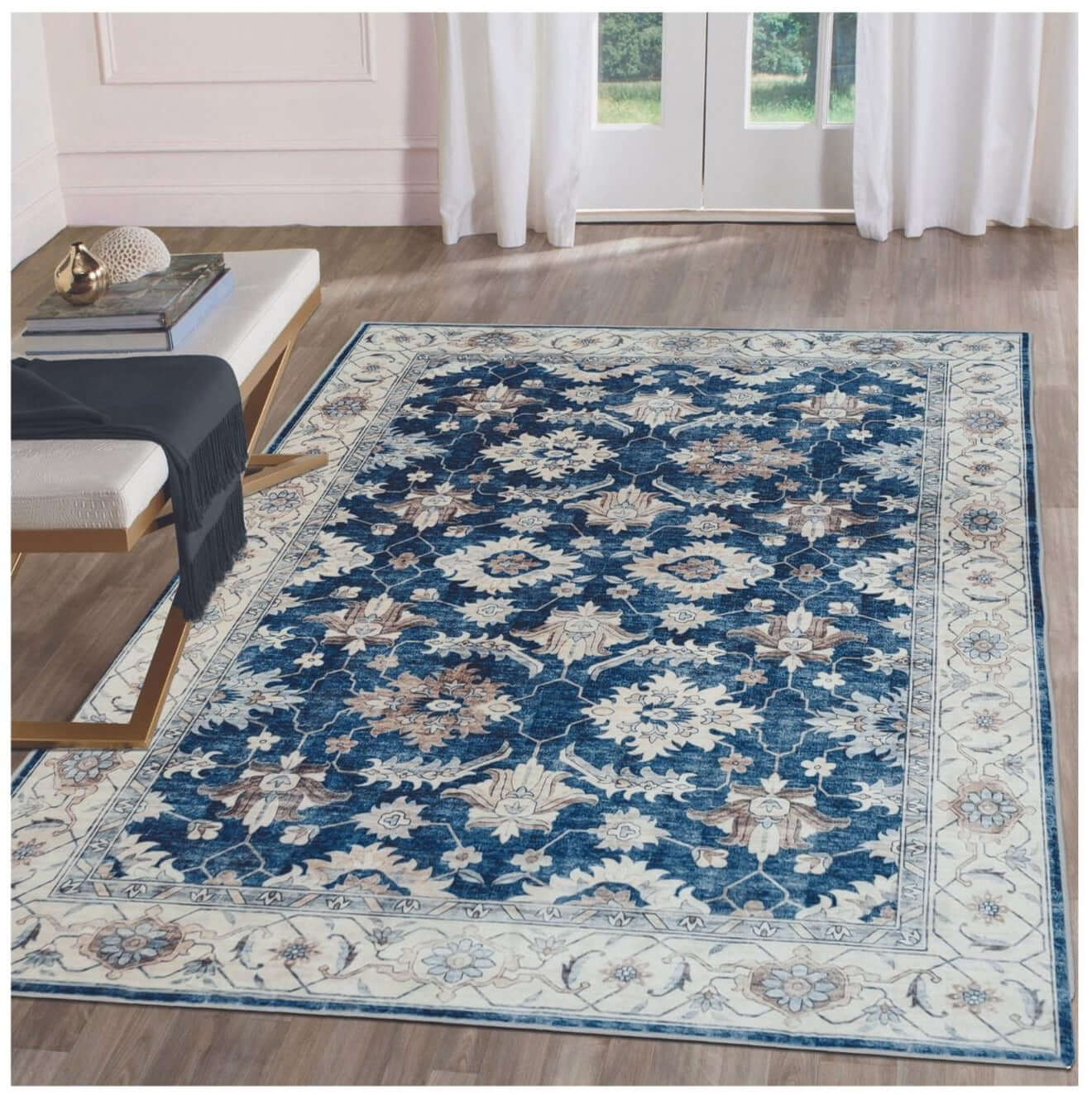 Jurdar Vintage Washable Rug - MOOAZAA