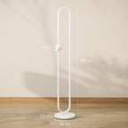 HOMCOM LED Floor Lamp, Dimmable Floor Standing Lamp with Glass Night Light, Foot Switch for Living Room, Bedroom, Office, White