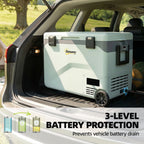 Outsunny 42.5L Compressor Car Fridge Freezer, Camping Refrigerator with App Control, 20℃-20℃
