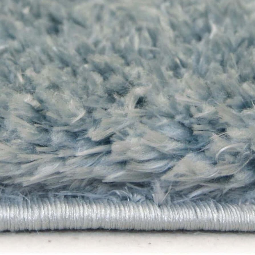 Lagom Duck Egg Blue Shaggy Rug - MOOAZAA