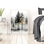Landscape Canvas Wall Art | Set of 3 Asian Inspired Wall art Prints